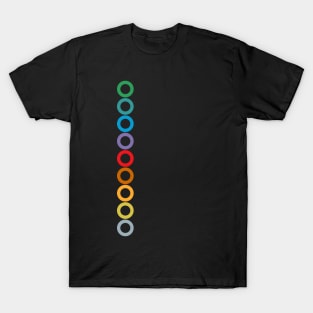 Tokyo Subway Colors Rings T-Shirt